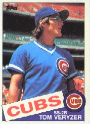 1985 Topps Baseball Cards      405     Tom Veryzer